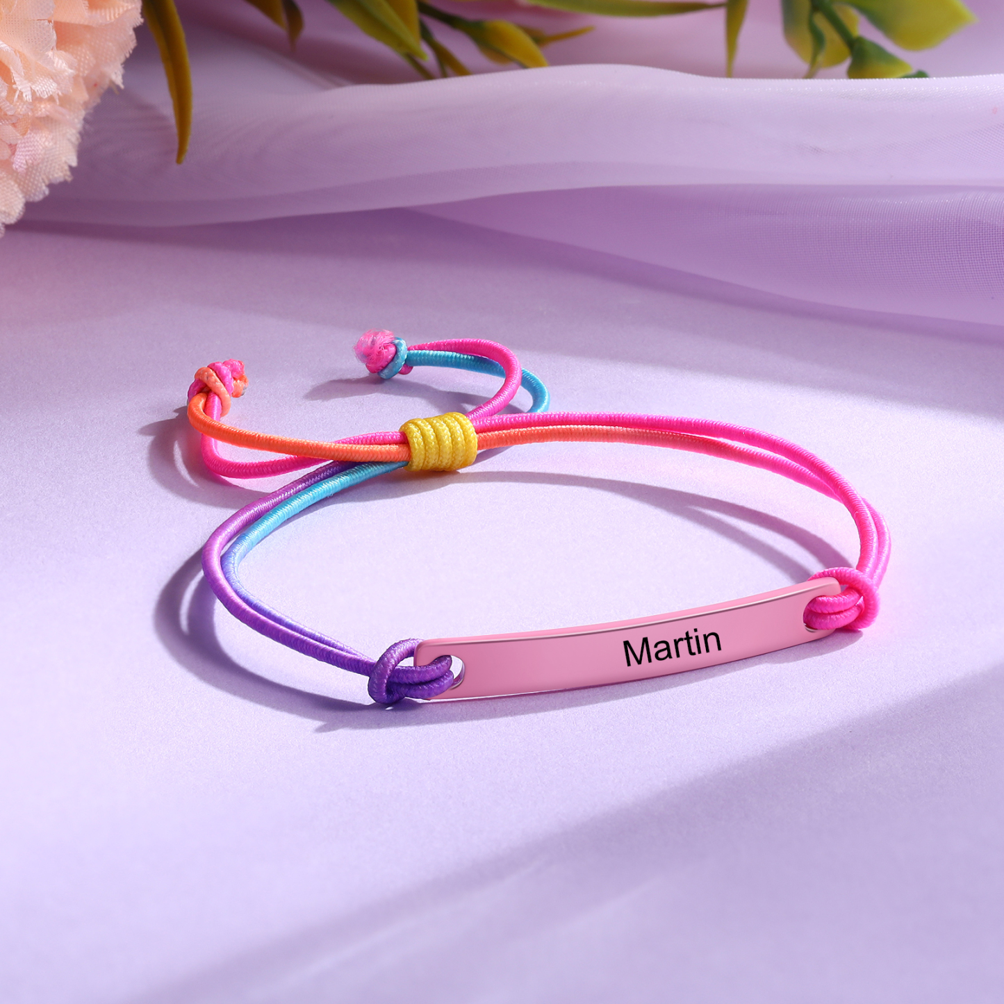 Bracelets 1 Prenom Personnalise - Cadeau Rentrée Scolaire Premier Jour d’École pour Enfants
