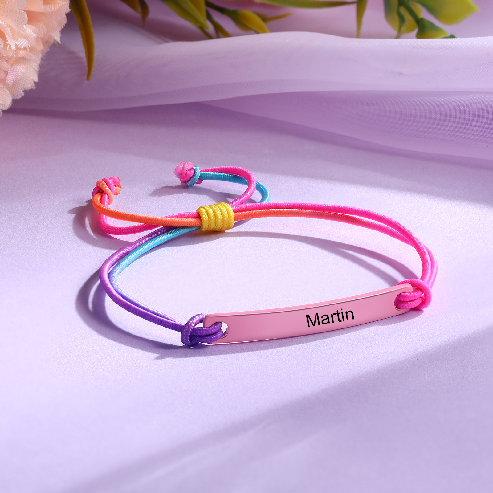 Bracelets 1 Prenom Personnalise - Cadeau Rentrée Scolaire Premier Jour d’École pour Enfants