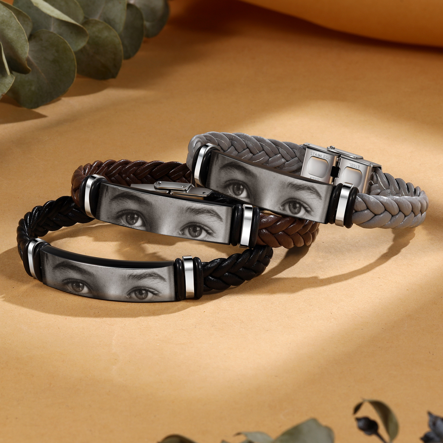 Bracelet Cuir Bracelet Photo Personnalisé Bracelet Personnalisé|Jessemade