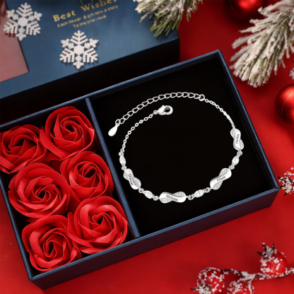 Bracelet Prénom Personnalisé pour Femme – Jusqu’à 5 Noms, Bracelet Infini Symbolique d’Amour