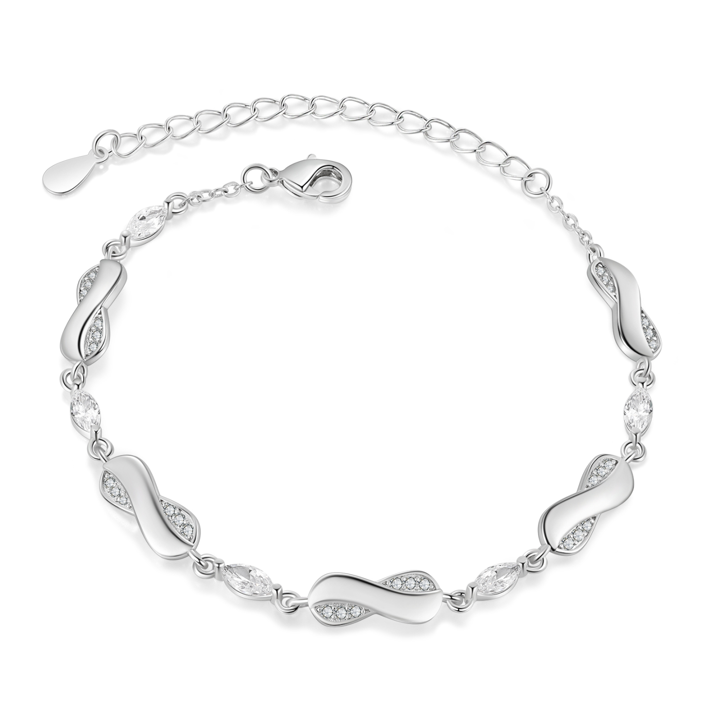 2PCS Coffret Cadeau Collier coeur et Bracelet 5 Prénoms Personnalisés avec 5 Pierres de Naissance Collier Bracelet Personnalisé pour Femme | Jessemade