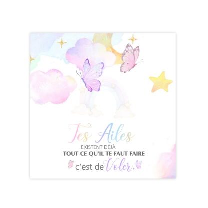 Bracelet Papillon et Fleur- Cadeau Rentrée Scolaire Premier Jour d’École pour Enfants