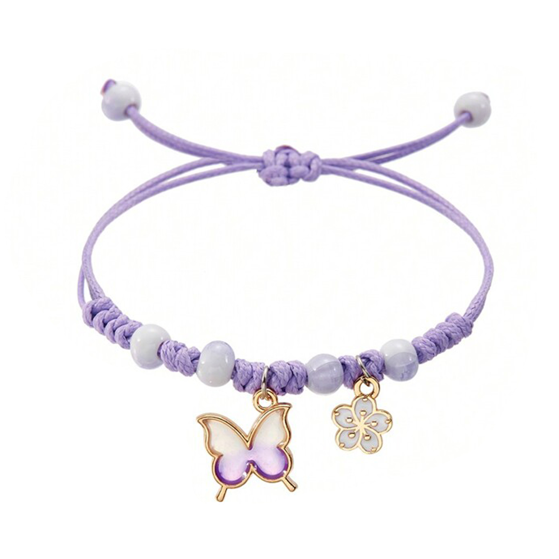 Bracelet Papillon et Fleur- Cadeau Rentrée Scolaire Premier Jour d’École pour Enfants