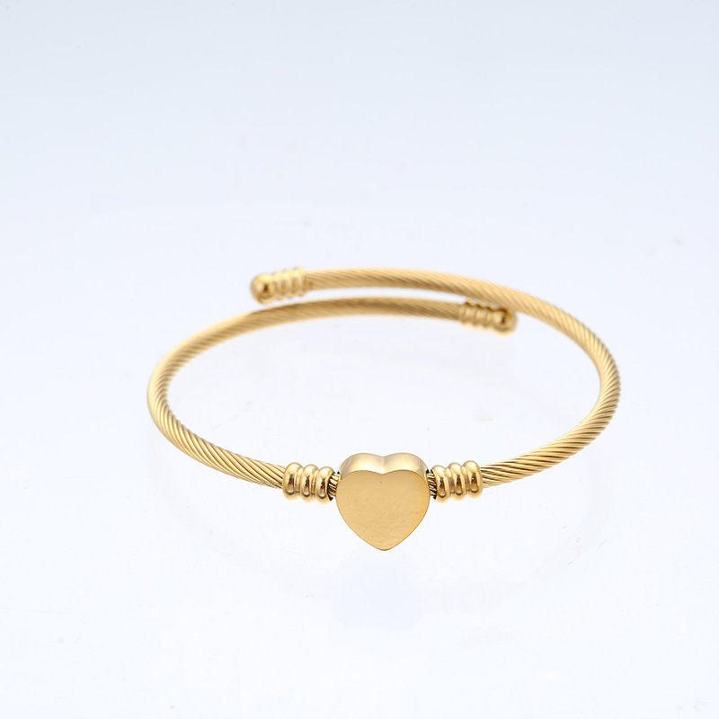 Bracelet Cœur en Acier Inoxydable Élégance et Durabilité bracelet pers