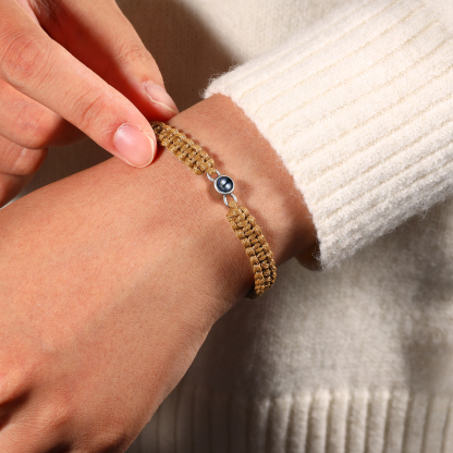 Bracelet Personnalisé d'œil de Tigre Bracelet Photo Projection Bracelet Projection｜Jessemade