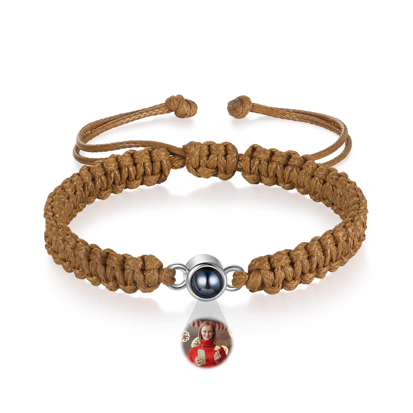 Bracelet Personnalisé d'œil de Tigre Bracelet Photo Projection Bracelet Projection｜Jessemade