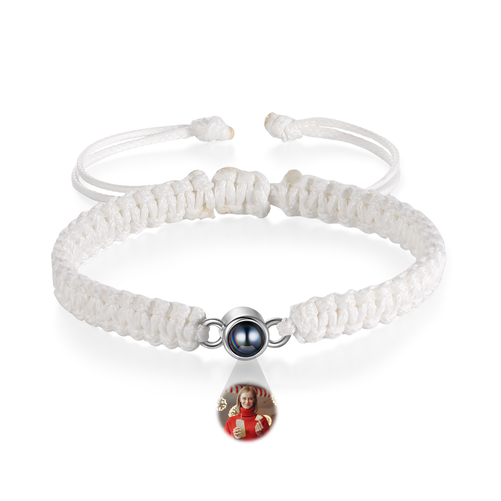 Bracelet Personnalisé d'œil de Tigre Bracelet Photo Projection Bracele