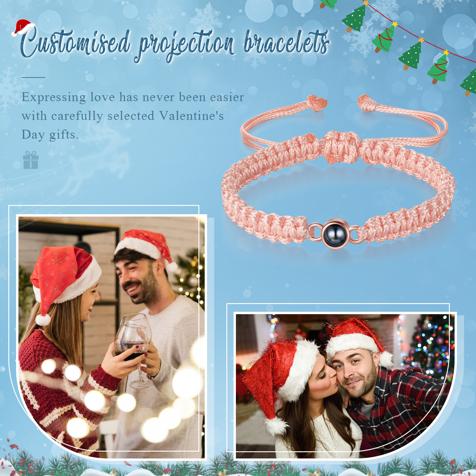 Bracelet Personnalisé d'œil de Tigre Bracelet Photo Projection Bracelet Projection｜Jessemade