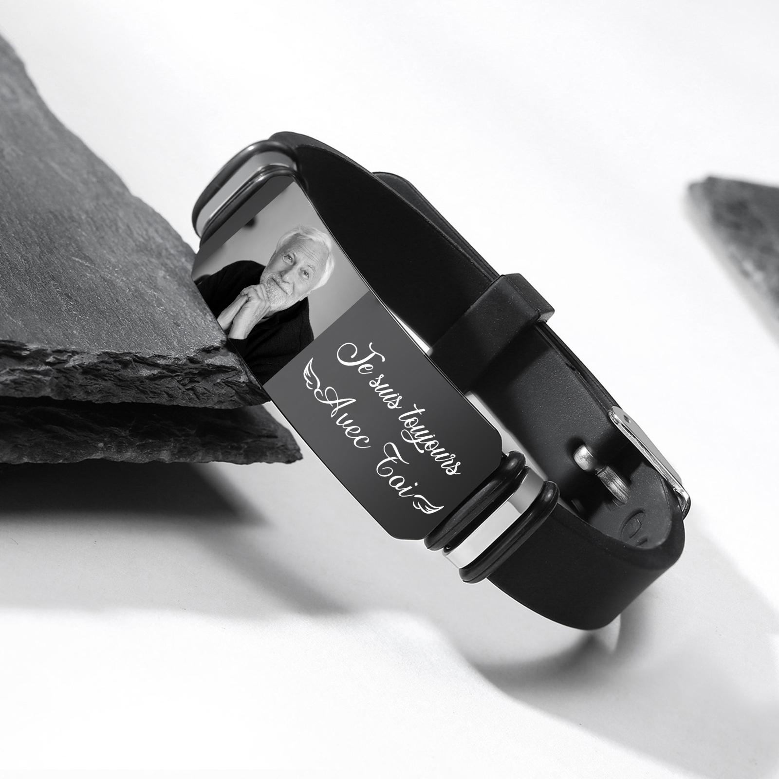 Bracelet Homme 1 Photo Personnalisé Bracelet Personnalisé Homme Cadeau pour homme | Jessemade