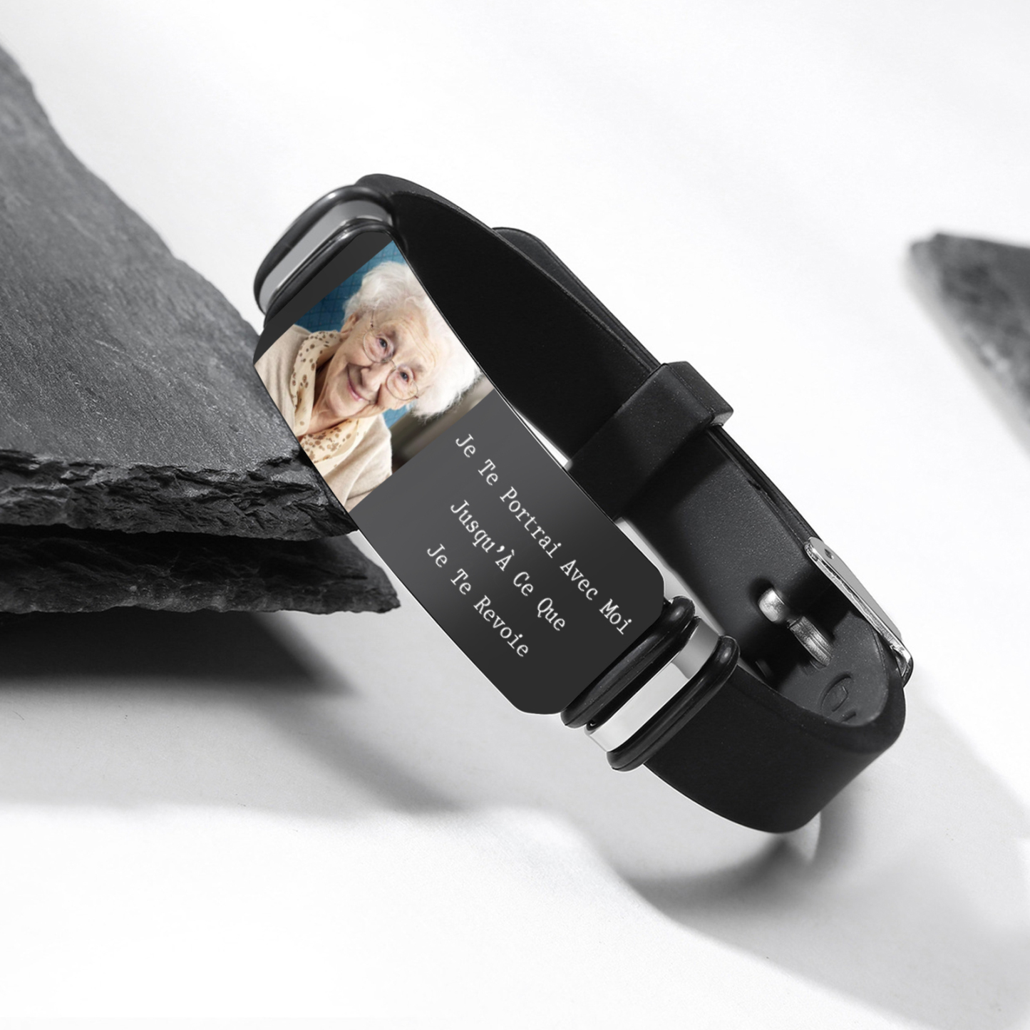 Bracelet Homme commémoratif 1 Photo Personnalisé Bracelet Personnalisé Homme Cadeau pour homme | Jessemade