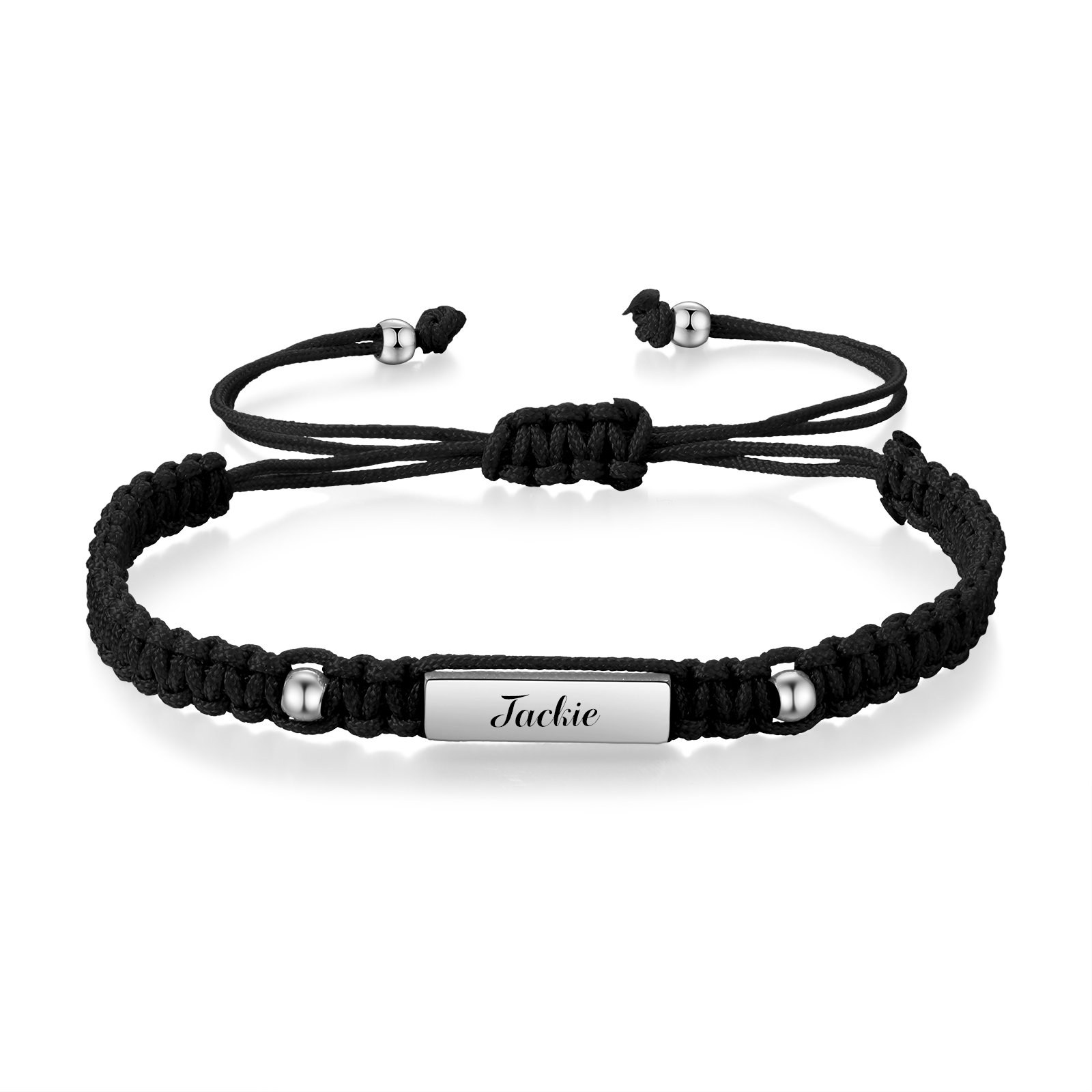 Bracelet Tressé Personnalisable Prénom Personnalisé Bracelet Ajustable｜Jessemade