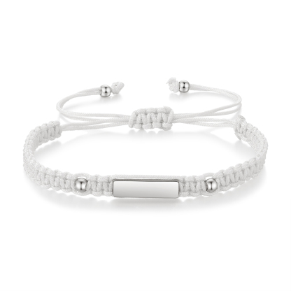 Bracelet Tressé Personnalisable Prénom Personnalisé Bracelet Ajustable｜Jessemade