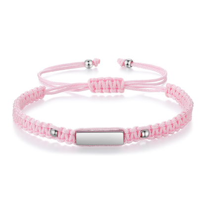 Bracelet Tressé Personnalisable Prénom Personnalisé Bracelet Ajustable｜Jessemade