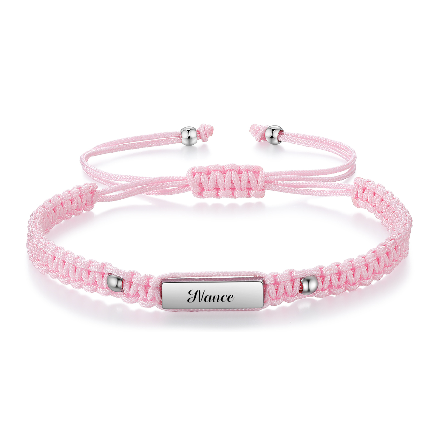 Bracelet Tressé Personnalisable Prénom Personnalisé Bracelet Ajustable|Jessemade