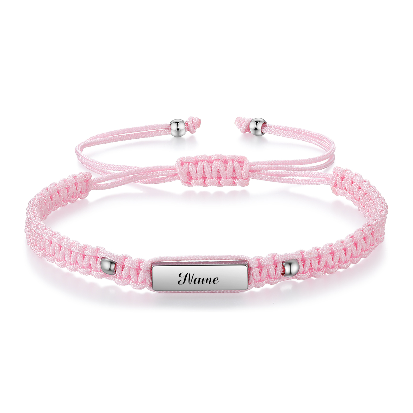 Bracelet Tressé Personnalisable Prénom Personnalisé Bracelet Ajustable|Jessemade