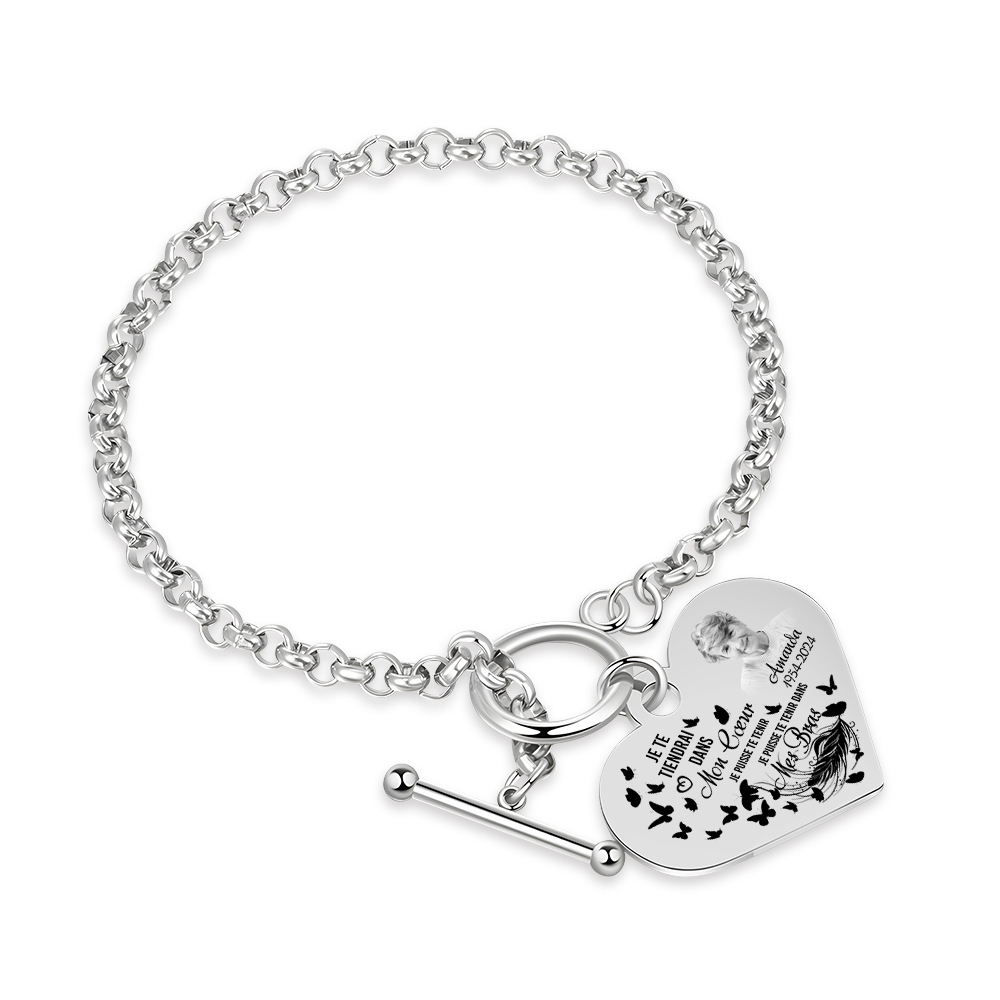 Bracelet Personnalisé en Acier Inoxydable - Cadeau Émotionnel et Élégant | Jessemade