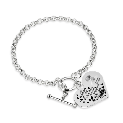 Bracelet Personnalisé en Acier Inoxydable - Cadeau Émotionnel et Élégant | Jessemade