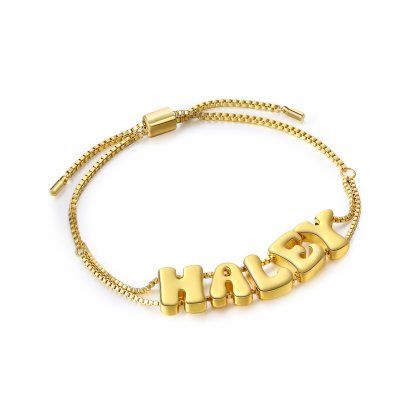 Bracelet Personnalisé avec 5 Lettres Bracelet Personalisable pour Femme | Jessemade