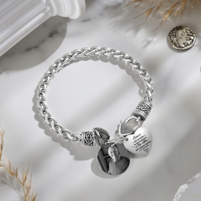 Bracelet Personnalisé Photo et Message Gravé Cadeau Remise de diplôme | Jessemade