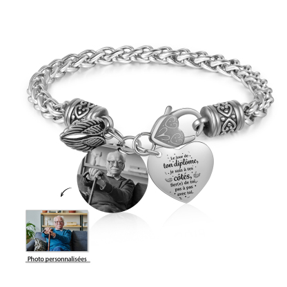 Bracelet Commémoratif 1 Photo Personnalisé Bracelet Personnalisé  Cadeau Souvenir pour Diplômé | Jessemade