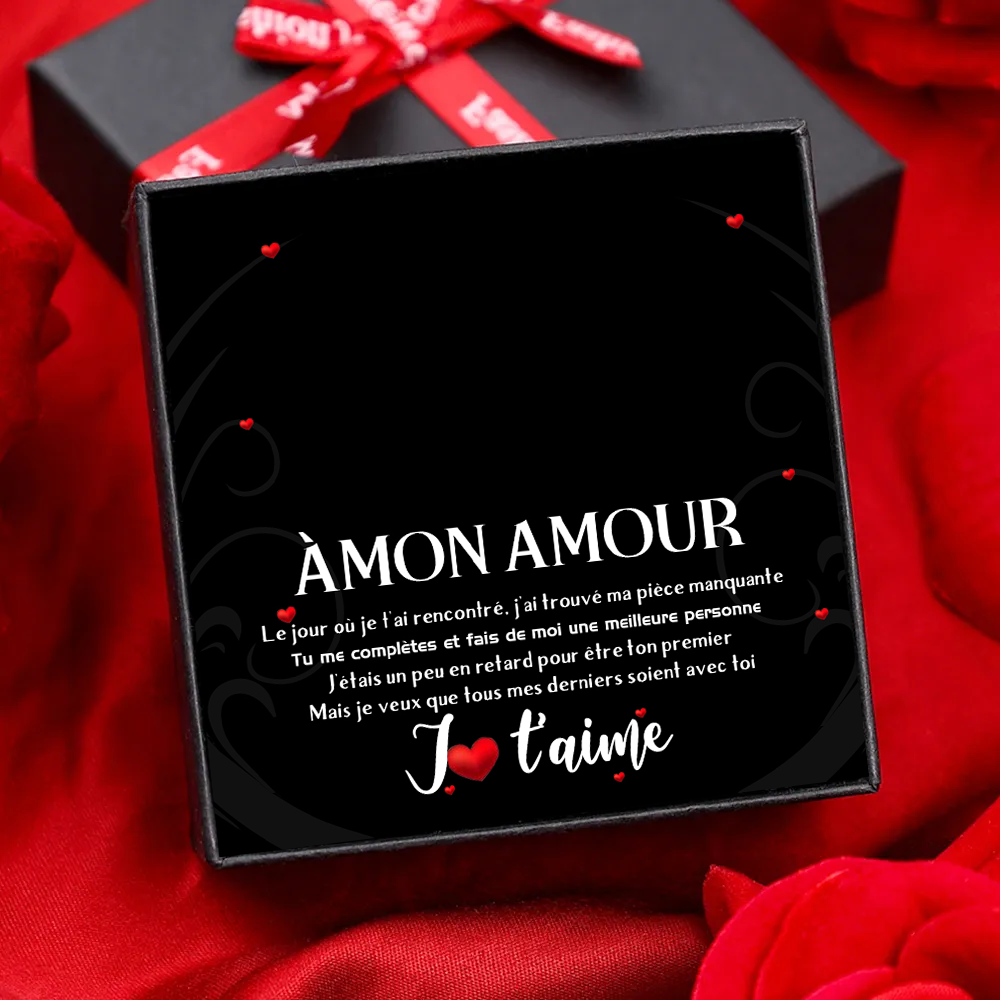 À mon Amour - Carte avec coffre cadeau Carte Couple
