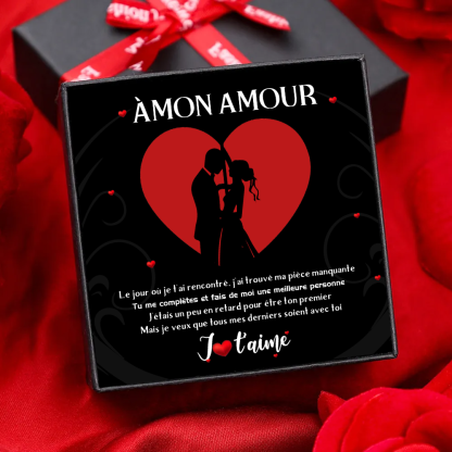 À mon Amour - Carte avec coffre cadeau Carte Couple