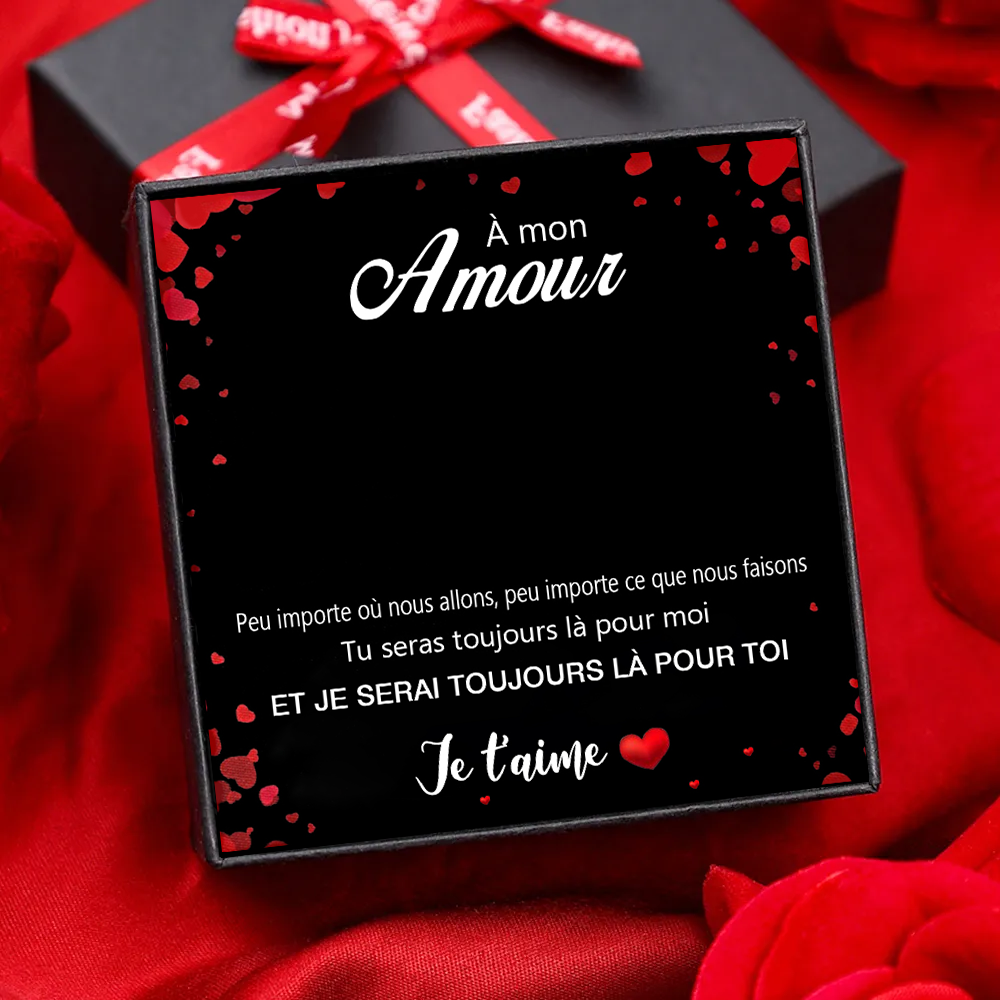 À Mon Amour-Carte avec coffre cadeau | Jessemade