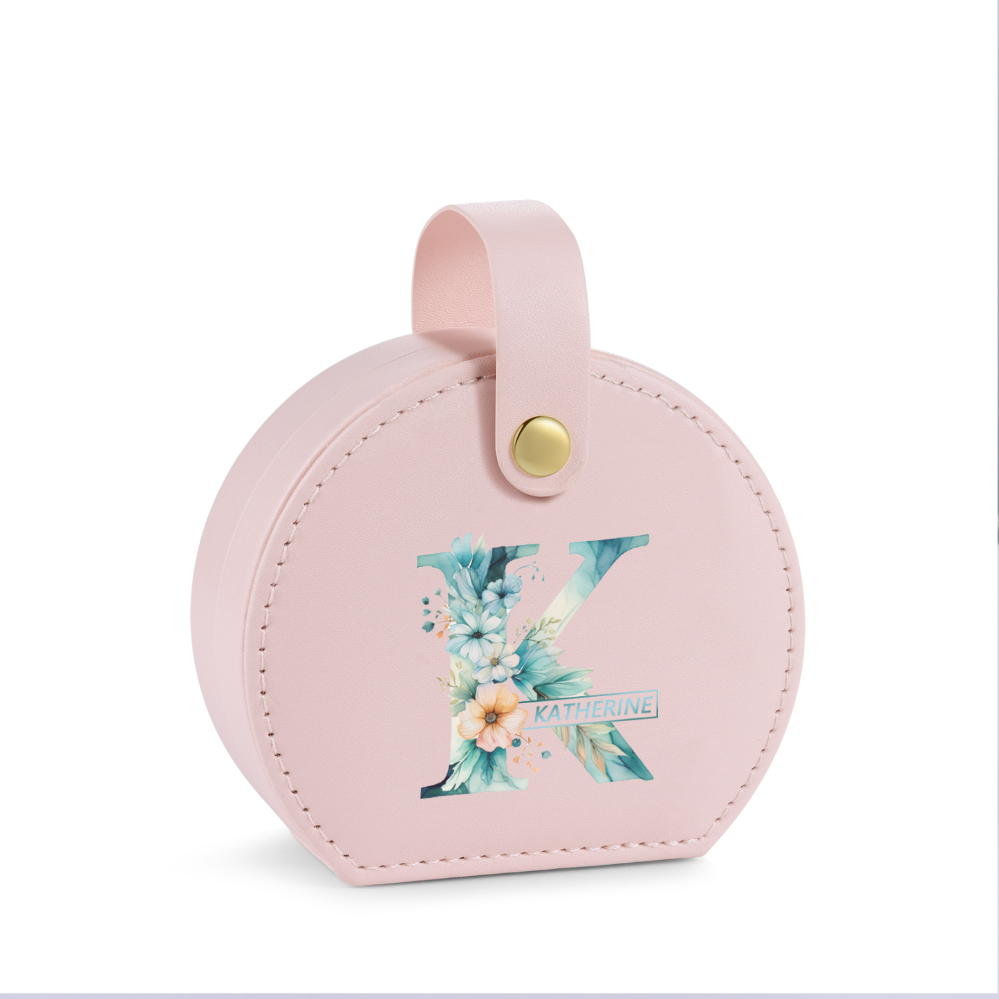 Boîte à Bijoux Personnalisée avec 1 Prénom et Lettre pour Femme|Jessemade
