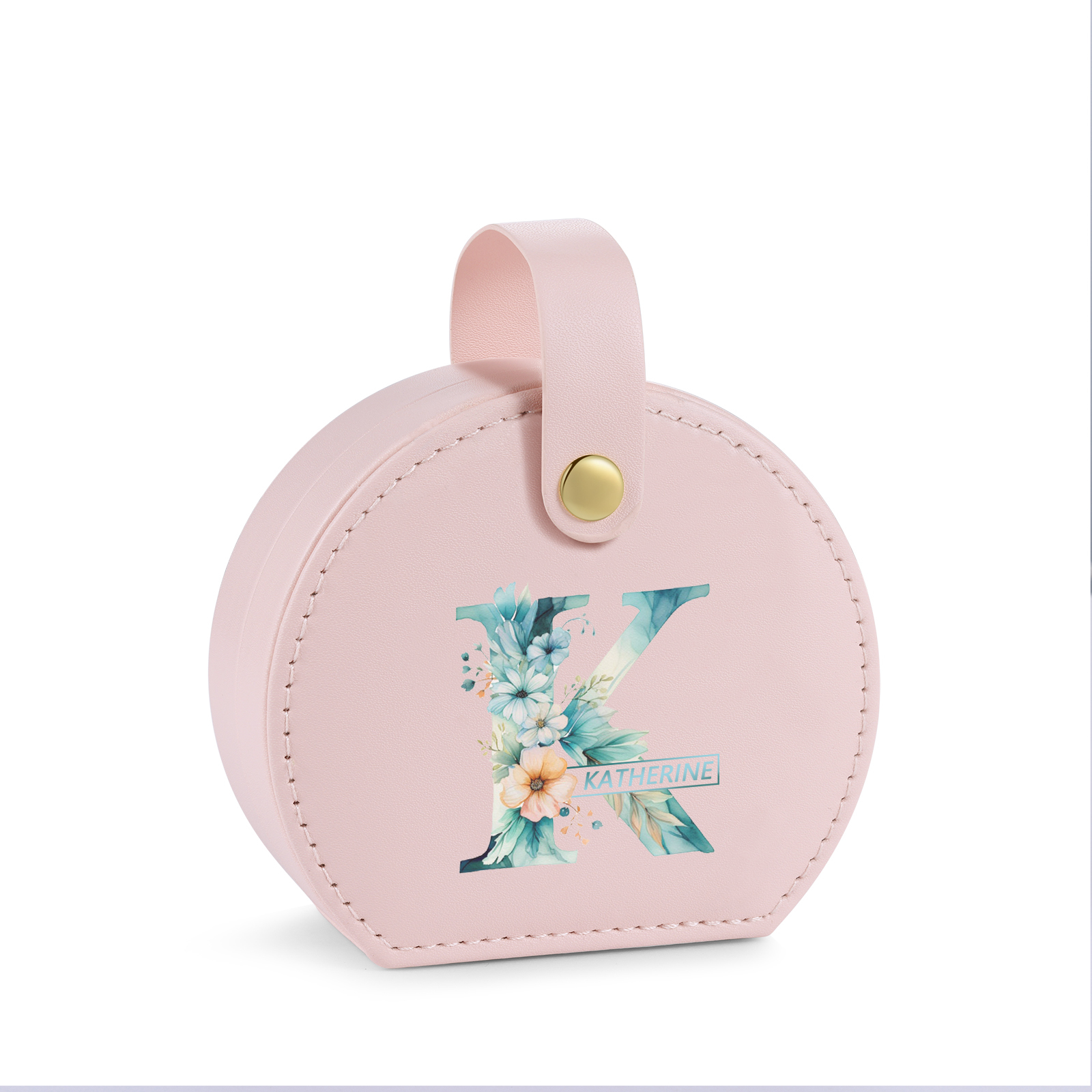 Boîte à Bijoux Personnalisée avec 1 Prénom et Lettre pour Femme|Jessemade