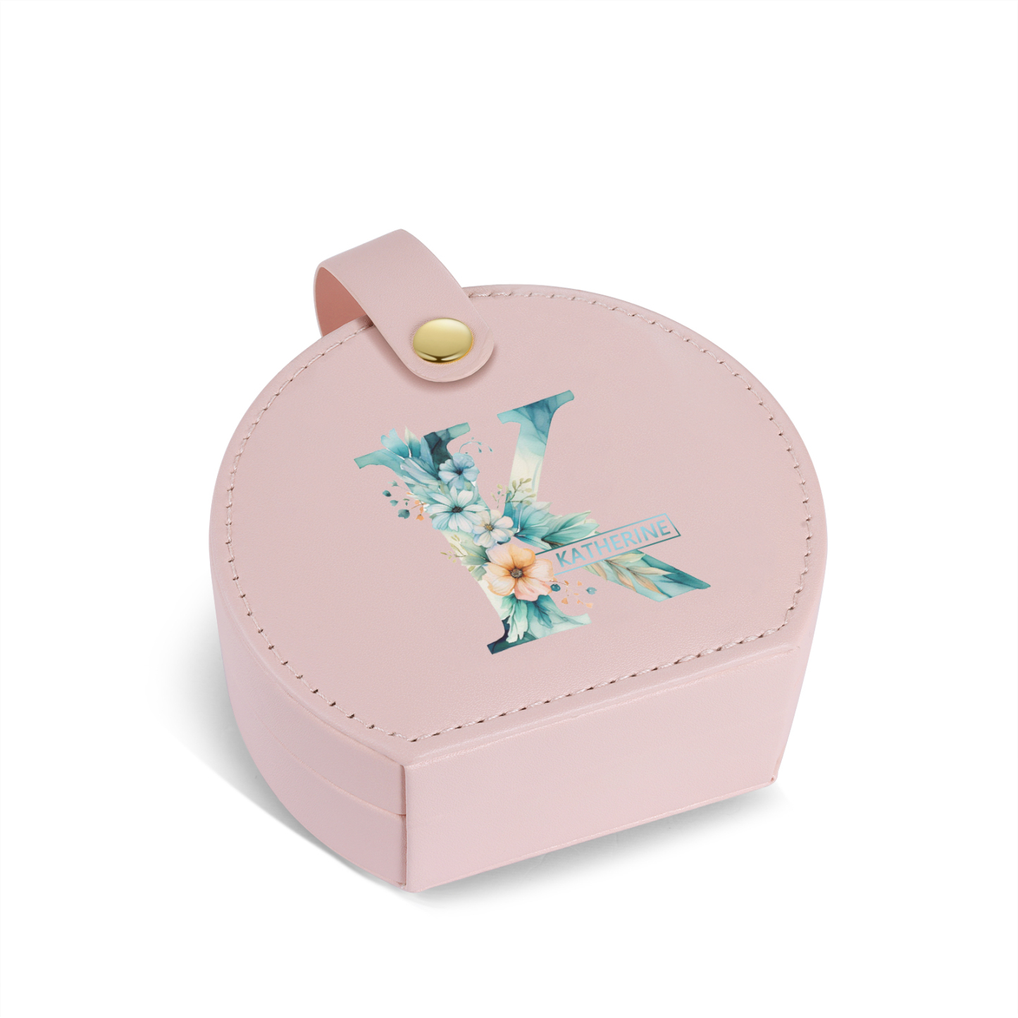 Boîte à Bijoux Personnalisée avec 1 Prénom et Lettre pour Femme|Jessemade