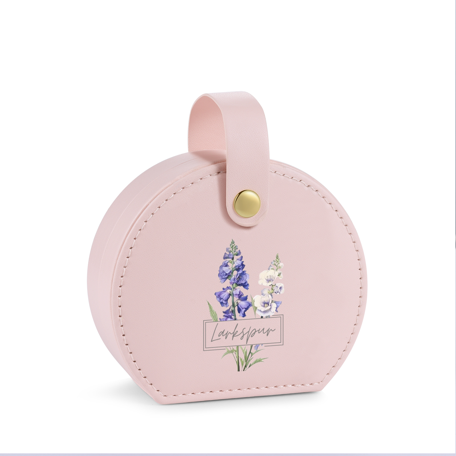 Boîte à Bijoux Personnalisée avec Fleur de Naissance et Prénom pour Femme|Jessemade