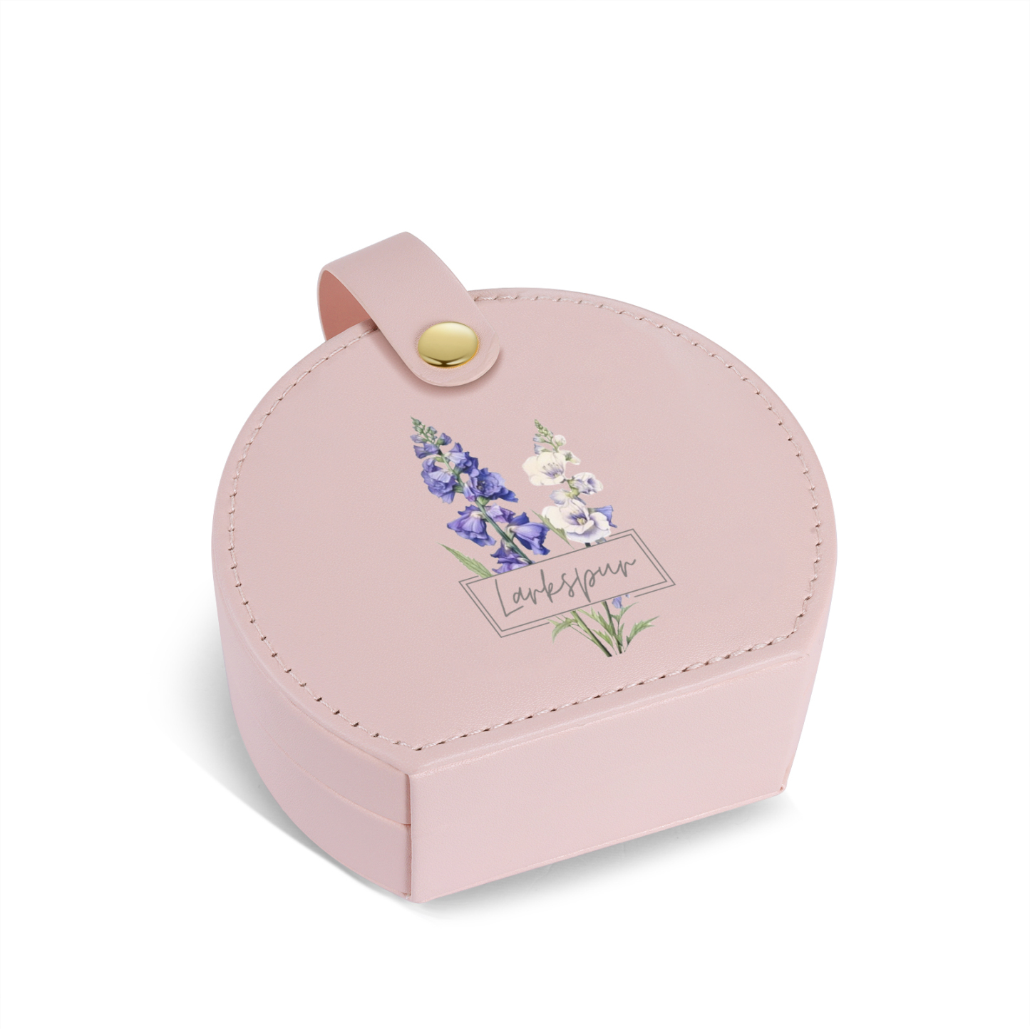 Boîte à Bijoux Personnalisée avec Fleur de Naissance et Prénom pour Femme|Jessemade