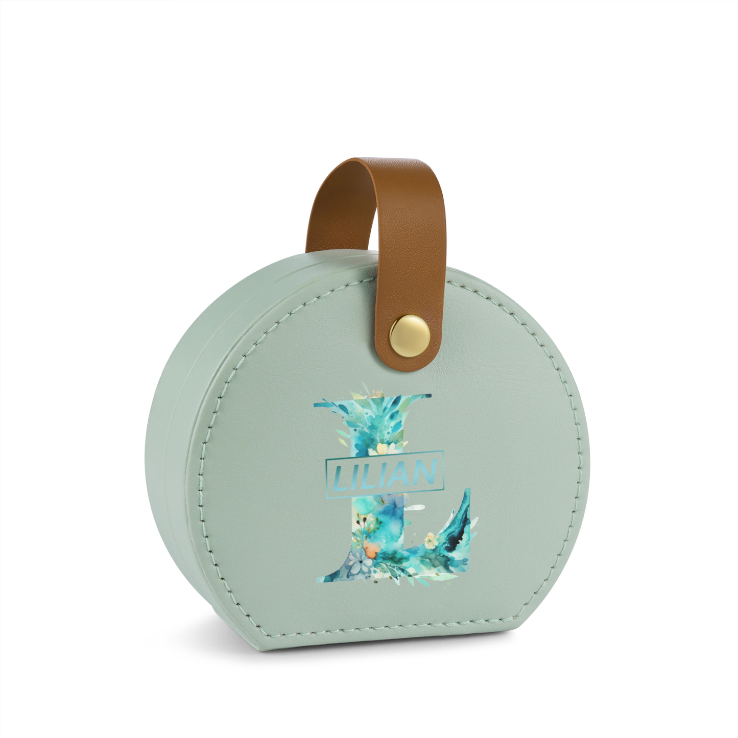 Boîte à Bijoux Personnalisée avec 1 Prénom et Lettre pour Femme|Jessemade