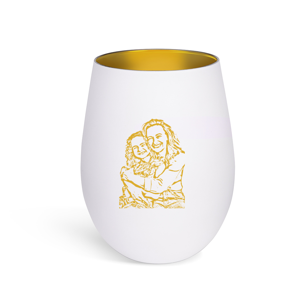 Bougeoir en verre personnalisé avec photo, cadeau pour maman