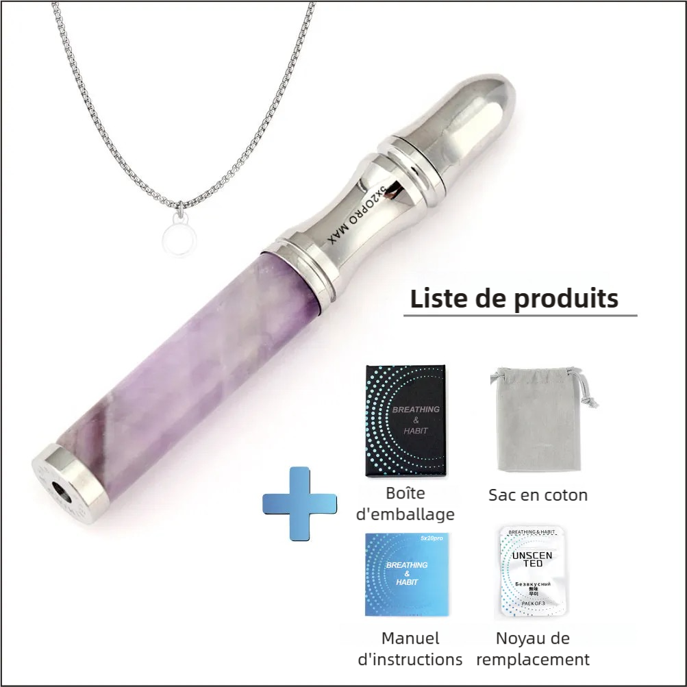 Collier de Respiration Anti-Stress en Pierre Naturelle