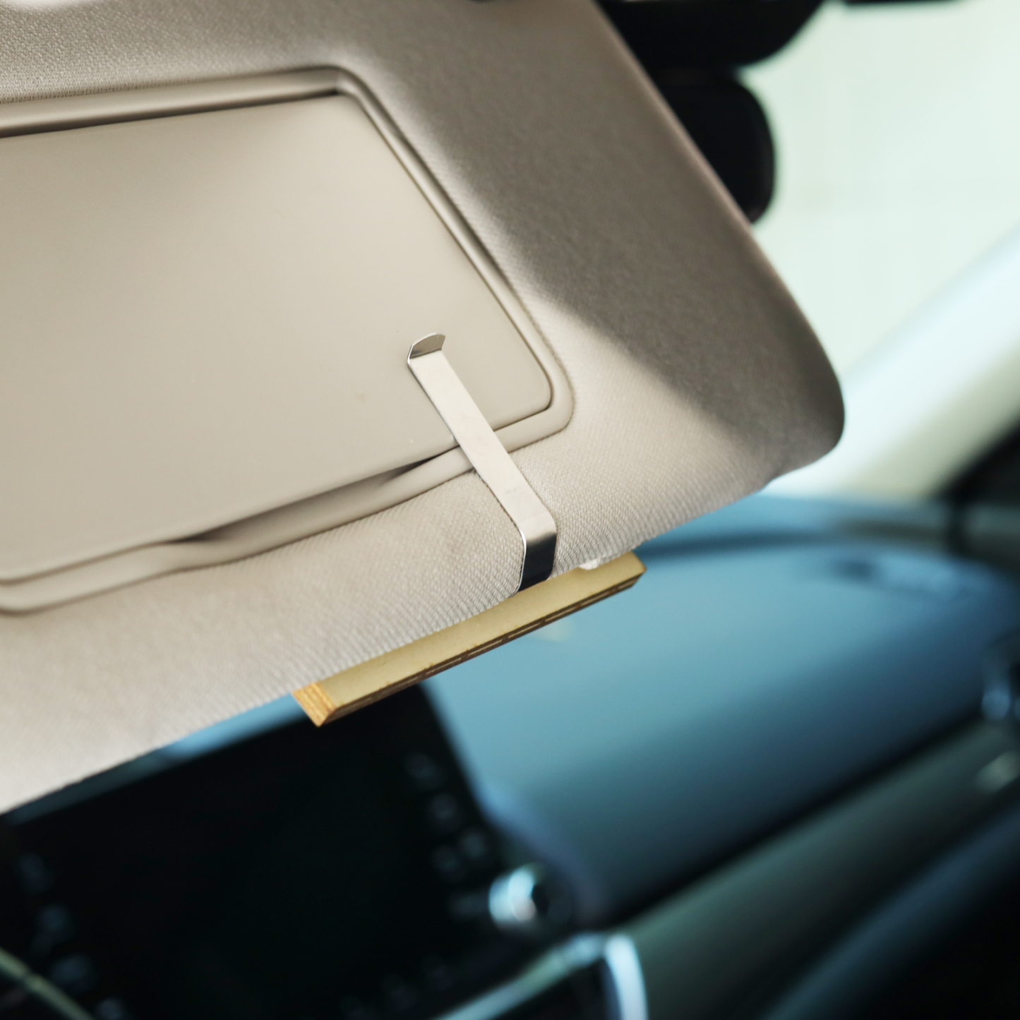 Clip personnalisé en bois pour visière de voiture avec Prénoms Photo et Date Clip de pare-soleil Personnalisé|Jessemade