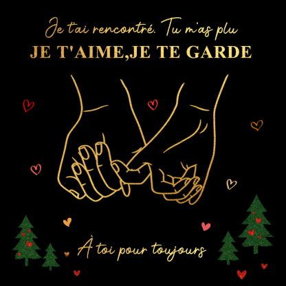 Carte d’amour romantique personnalisable pour Saint Valentin anniversaire Noël cadeau pour elle ou lui | Jessemade