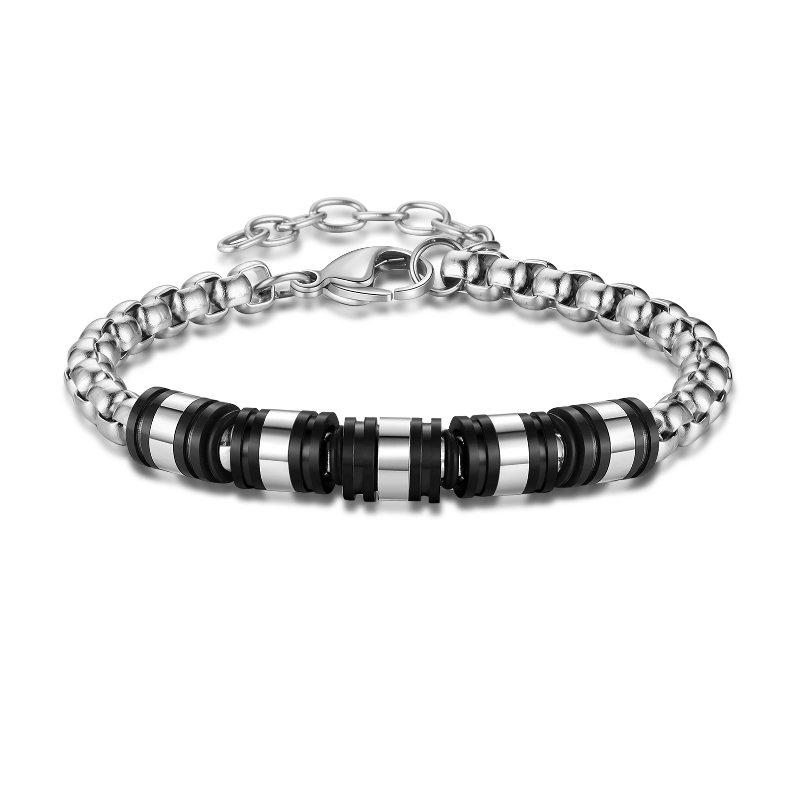 Bracelet Homme personnalisé avec 2 à 5 Prénoms gravés - Cadeau pour Homme | Jessemade