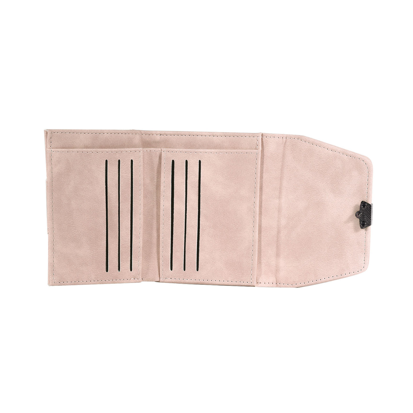 Portefeuille pour femme personnalisé en cuir avec fleur de naissance et prénom