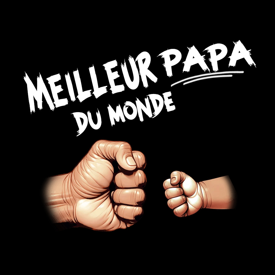 Carte "Meilleur Papa du Monde" – design poing contre poing