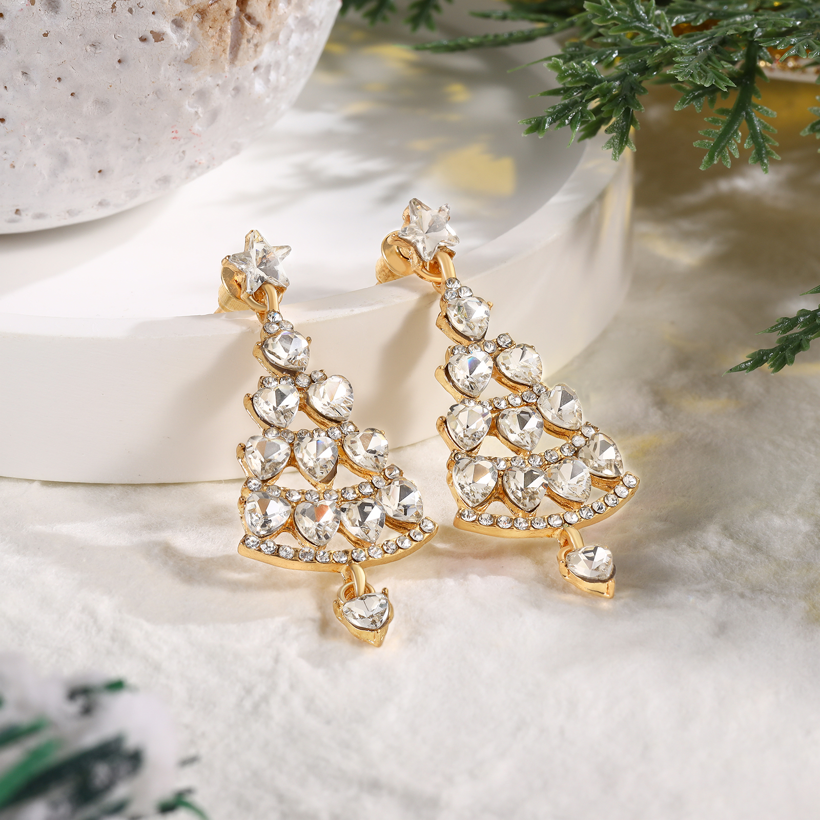 Clous d'oreilles en Alliage Boucles d'oreilles Argent ou Or Cadeau pour Femme | Jessemade