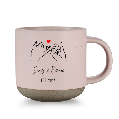 Mug en céramique personnalisé avec Nom - Cadeau d’anniversaire pour les couples | Jessemade