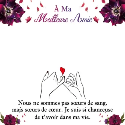 À Ma Meilleure Amie - Bracelet en acier inoxydable Personnalisé avec 2 Pierres de Naissance et Texte Bracelet avec Carte Super Maman | Jessemade