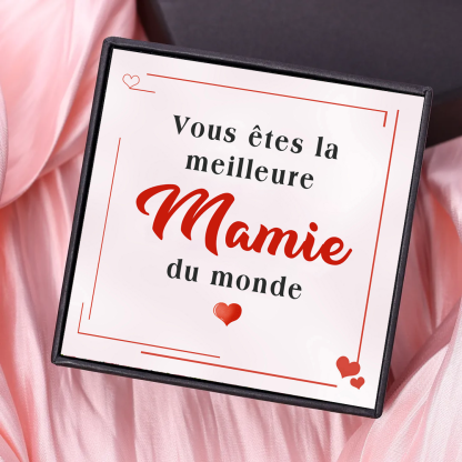 À ma Mamie - Carte avec coffre cadeau