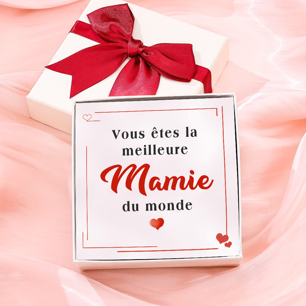 À ma Mamie - Carte avec coffre cadeau