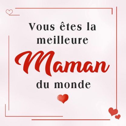 À Ma Maman - Bracelet en acier inoxydable Personnalisé avec 2 Pierres de Naissance et Texte Bracelet avec Carte Vous êtes la meilleure maman du monde | Jessemade