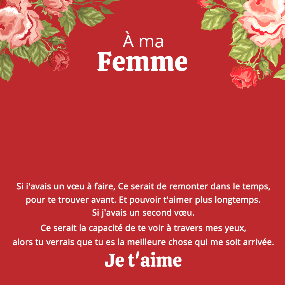 Carte Émotionnelle "À Ma Femme" avec Coffret Cadeau Élégant – Cadeau Parfait pour Toutes les Occasions | Jessemade