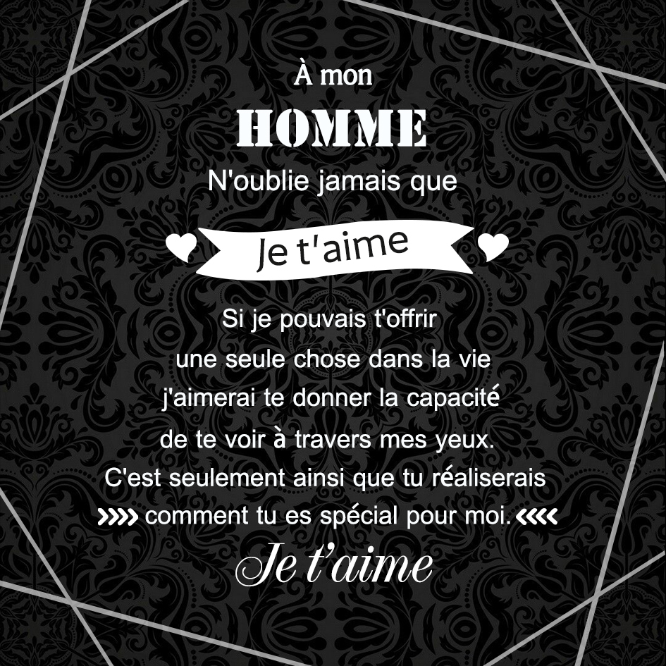 Carte Romantique pour Homme "Je t'aime" avec Coffret Cadeau Élégant – Cadeau Idéal pour Lui | Jessemade