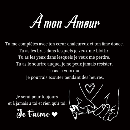 Carte d’Amour "À Mon Amour" avec Coffret Cadeau Élégant – Cadeau Idéal pour Vos Proches | Jessemade