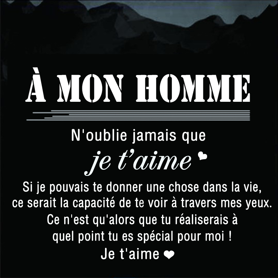 Carte Romantique "À Mon Homme" avec Coffret Cadeau Élégant – Cadeau Unique pour Lui | Jessemade